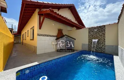 Casa com 2 dormitórios à venda, 77 m² por r$ 349.900 - jussara - mongaguá/sp