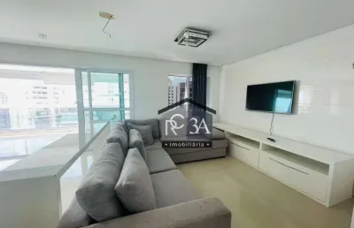 Apartamento de alto padrão com 3 suítes semi mobiliado para locação no jardim anália franco