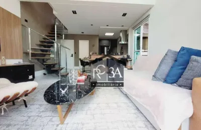 Apartamento duplex para vender com  100m²,  2 suítes,  2 vagas rua antonio carlos luiz filho, jd anália franco - sp