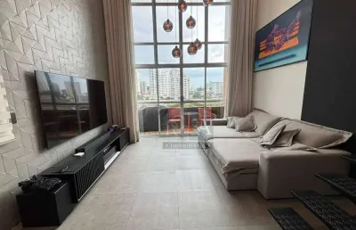 Apartamento para vender com 82m², varanda e 2 vagas. condomínio pozelli loft plus - jardim anália franco - sp