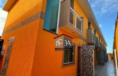 Sobrado próximo a praia com 2 dormitórios à venda, 59 m² por r$ 319.000 - jardim cibratel ii - itanhaém/sp