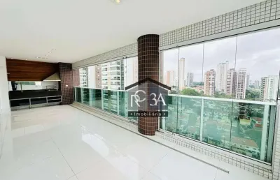 Apartamento com 3 dormitórios para alugar, 184 m² por r$ 16.000,00/mês - anália franco - são paulo/sp