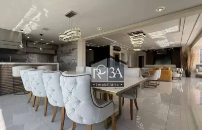 Apartamento com 3 dormitórios para alugar, 244 m² por r$ 25.000,00/mês - jardim anália franco - são paulo/sp