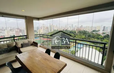 Apartamento com 3 dormitórios para alugar, 155 m² por r$ 16.730,00/mês - jardim anália franco - são paulo/sp