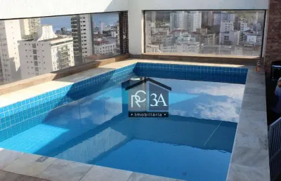 Cobertura com 3 dormitórios, 231 m² - venda ou aluguel- astúrias - praia - guarujá/sp