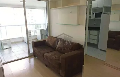 Apartamento com 1 dormitório para alugar, 52 m² por r$ 4.756,00/mês - jardim anália franco - são paulo/sp