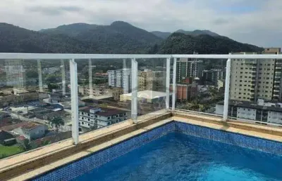 Apartamento cobertura duplex  com 3 dormitórios à venda, 180 m² por r$ 1.010.000  - mongaguá/sp