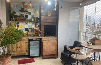Apartamento a venda no carrão com 106 m², com 3 suítes, sacada gourmet, 2 vagas.
