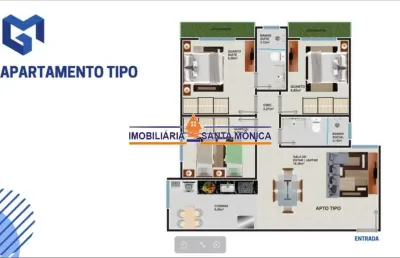 Apartamento com 3 quartos à venda na santa mônica, belo horizonte  por r$ 450.000
