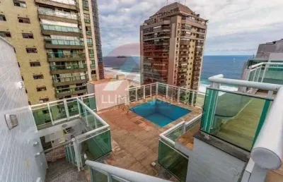 Cobertura no praia da barra, barra da tijuca. 4 quartos sendo 2 suítes. piscina.