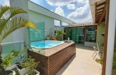 Cobertura no free, estrada do bananal, 2 quartos sendo 1 suíte. próximo a 3 rios