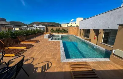 Apartamento a venda com 1 quarto, custom,  pechincha. lazer completo e portaria.