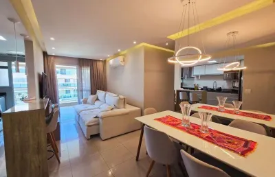 Barra village prime, cobertura com 3 quartos com 153m, 2 vagas. mobiliada. lazer