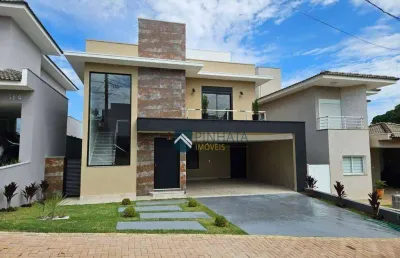 Casa com 3 dormitórios à venda, 245 m² por r$ 2.200.000 - condomínio reserva dos vinhedos - louveira/sp
