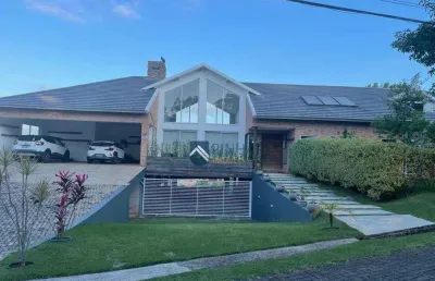 Casa com 4 dormitórios à venda, 566 m² por r$ 4.250.000 - condomínio vale da santa fé - vinhedo/sp