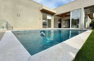 Sobrado alto padrão para locação no estância marambaia – 4 quartos/suítes e piscina em vinhedo/sp