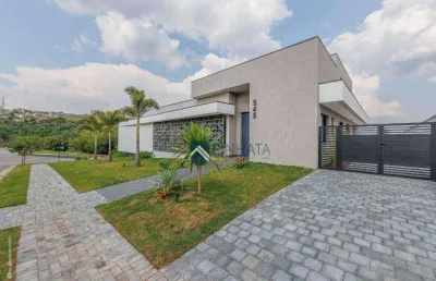 Casa térrea alto padrão com  4 quartos elevador e automação no campo de toscana – vinhedo/sp