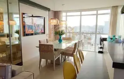Mobiliado e decorado 128m² 3 suítes 3 vagas de garagem no centro de balneário camboriú - sc