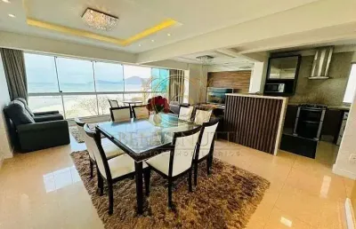 Frente mar finamente mobiliado 171m² de área total 3 dormitórios sendo 2 suítes 1 vaga em balneário camboriú - sc