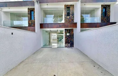Casa moderna e imponente c/ 3 quartos à venda, 110m² construídos, 2 vagas de garagem, bairro santa branca / pampulha – belo horizonte
