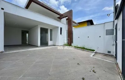Casa moderna e imponente c/ 3 quartos, suite, closet, 106m² construídos, 2 vagas de garagem, bairro copacabana / pampulha – belo horizonte