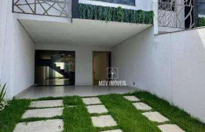 Casa moderna e imponente c/ 3 quartos, suite, possui 160m², 4 vagas de garagem, bairro castelo / pampulha – belo horizonte