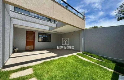Casa moderna e imponente c/ 3 quartos, suite, possui 155m², 2 vagas de garagem, bairro vila cloris / belo horizonte-mg