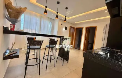 Apartamento com 2 dormitórios à venda, 45 m² por r$ 265.000 - mantiqueira - belo horizonte/mg