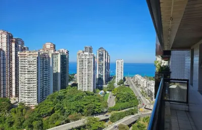 Sun coast apto com vista dos sonhos - pedra da gávea e mar