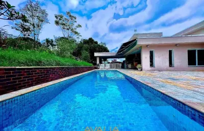 Chácara com 7 suítes e casa de hóspedes a venda no condomínio lagos de shanadu - indaiatuba