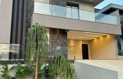 Sobrado no condominio terra magna com tres suites e piscina