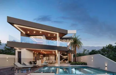 Sobrado com 5 dormitórios à venda, 392 m² por r$ 3.459.000,00 - condomínio residencial jaguary - são josé dos campos/sp