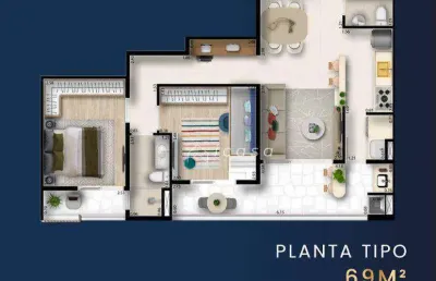 Apartamento com 2 dormitórios à venda, 69 m² por r$ 462.903,34 - esplanada independência - taubaté/sp