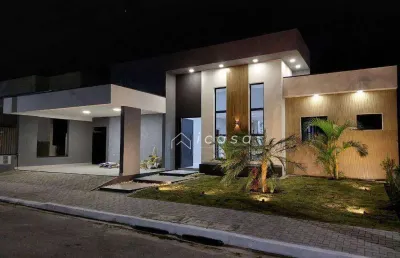 Casa com 3 dormitórios à venda, 185 m² por r$ 1.080.000,00 - condomínio parque das araucárias - tremembé/sp