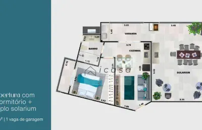 Cobertura com 1 dormitório à venda, 80 m² por r$ 800.000,00 - praia grande - ubatuba/sp