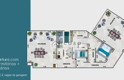Cobertura com 2 dormitórios à venda, 132 m² por r$ 975.000,00 - praia grande - ubatuba/sp