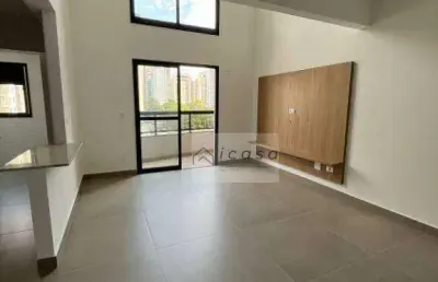 Loft com 1 dormitório, 78 m² - venda por r$ 999.000,00 ou aluguel por r$ 5.253,01/mês - jardim aquarius - são josé dos campos/sp