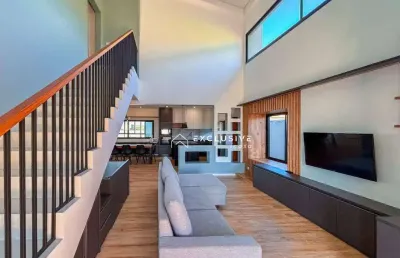 Sobrado com 4 dormitórios à venda, 408 m² por r$ 2.200.000,00 - condomínio residencial eco park bourbon - caçapava/sp