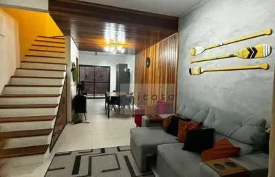 Sobrado com 2 dormitórios à venda, 90 m² por r$ 510.000,00 - pontal de santa marina - caraguatatuba/sp