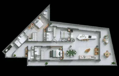 Apartamento com 3 dormitórios à venda, 169 m² por r$ 4.033.000 - itaguá - ubatuba/sp