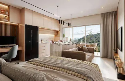 Studio com 1 dormitório à venda, 39 m² por r$ 328.000,00 - toninhas - ubatuba/sp