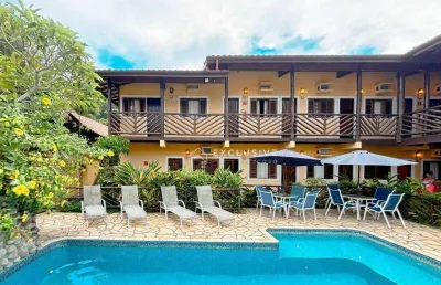 Pousada com 12 dormitórios à venda, 464 m² por r$ 3.500.000,00 - toninhas - ubatuba/sp
