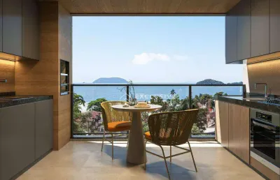 Apartamento com 3 dormitórios à venda, 98 m² por r$ 836.000 - maranduba - ubatuba/sp