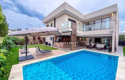 Sobrado com 4 dormitórios à venda, 305 m² por r$ 3.200.000,00 - condomínio residencial ecopark bourbon  - caçapava/sp