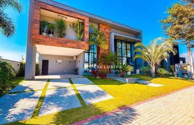 Sobrado com 4 dormitórios à venda, 312 m² por r$ 2.820.000,00 - condomínio residencial ecopark bourbon  - caçapava/sp