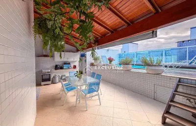 Cobertura com 4 dormitórios à venda, 224 m² por r$ 1.900.000,00 - itaguá - ubatuba/sp