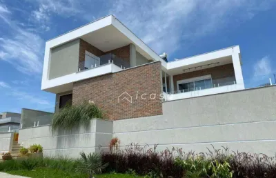 Sobrado com 3 dormitórios à venda, 375 m² por r$ 2.300.000,00 - condomínio terras do vale - caçapava/sp