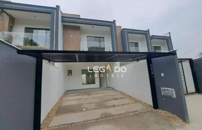Sobrado alto padrão c/ 3 dorm. (1 suíte) à venda, 115 m² por r$ 599.000 - bom retiro - joinville/sc