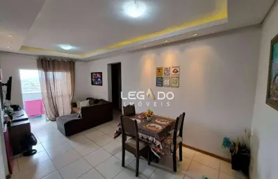 Apartamento semi mob. com 2 dorm. (suíte + 1) à venda, 66 m² por r$ 295.000 - iririú - joinville/sc