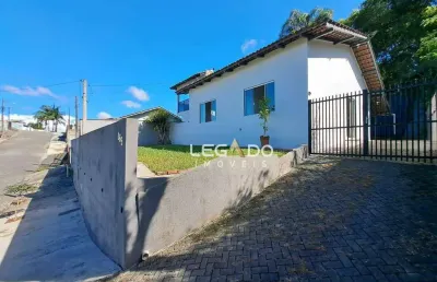 Casa averbada com 3 dormitórios à venda (2 suítes + 1 dorm.), 91 m² por r$ 480.000 - floresta - joinville/sc